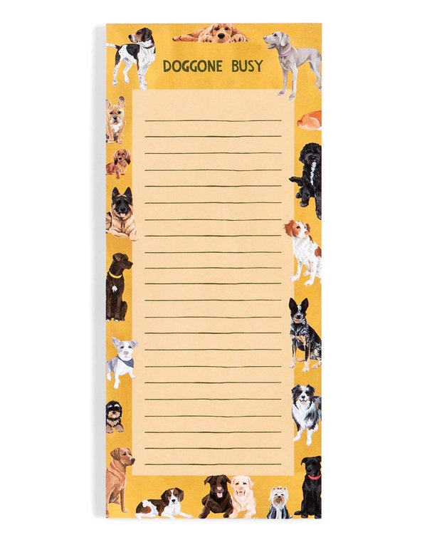 Doggone Busy Dogs 4×9 Lined Notepad, 2 of 2