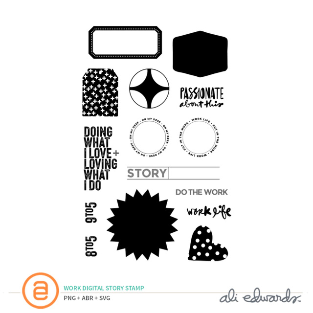 Work Digital Story Stamp™, 1 of 1
