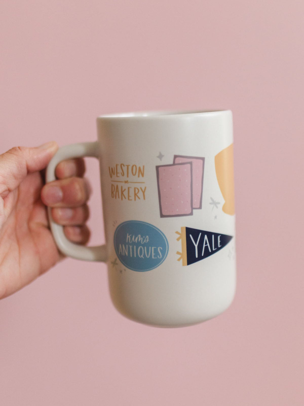 Stars Hollow Tall Ceramic Coffee Mug, 1 of 7