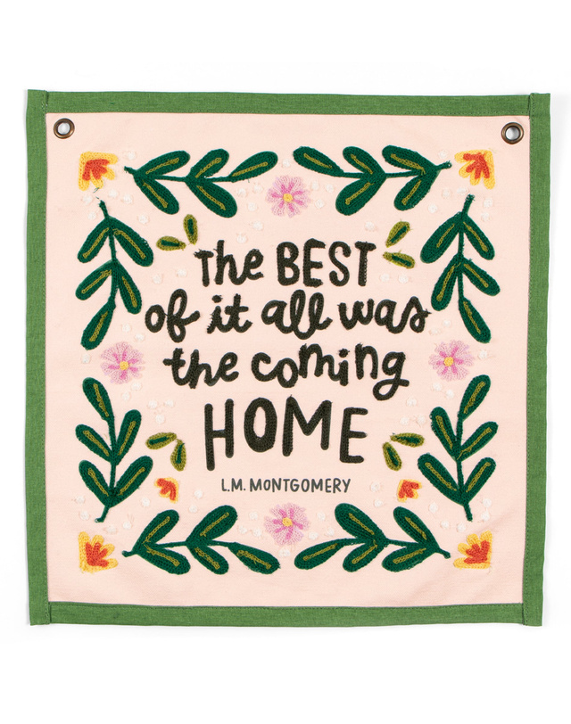 The Best Anne of Green Gables Embroidered Canvas Banner, 3 of 4