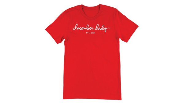 December Daily® Short Sleeve Tee - Red, 2 of 3