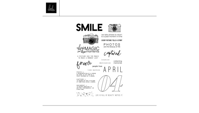 Digital 4×6 April Agenda Stamp Set, 1 of 1
