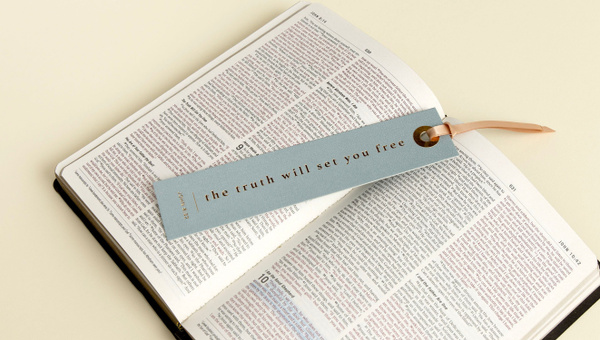 The Truth Will Set You Free Scripture Bookmark, 2 of 3
