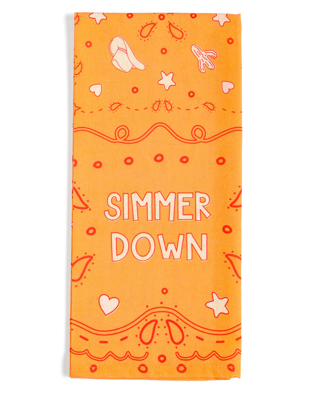 Simmer Down Western Tea Towel , 1 of 1