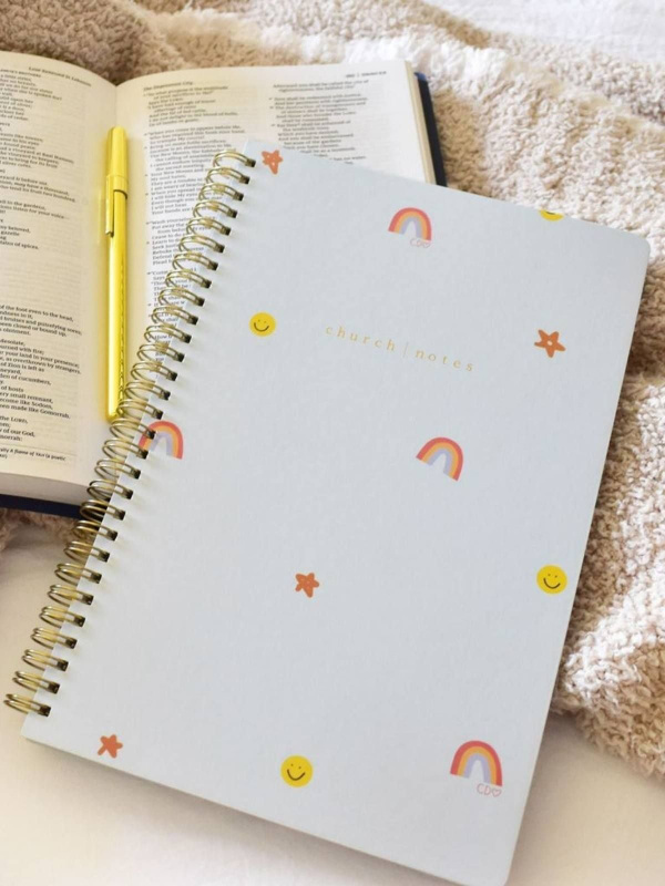 Happy Icons Bible Study Spiral Notebook by Callie Danielle, 7 of 9