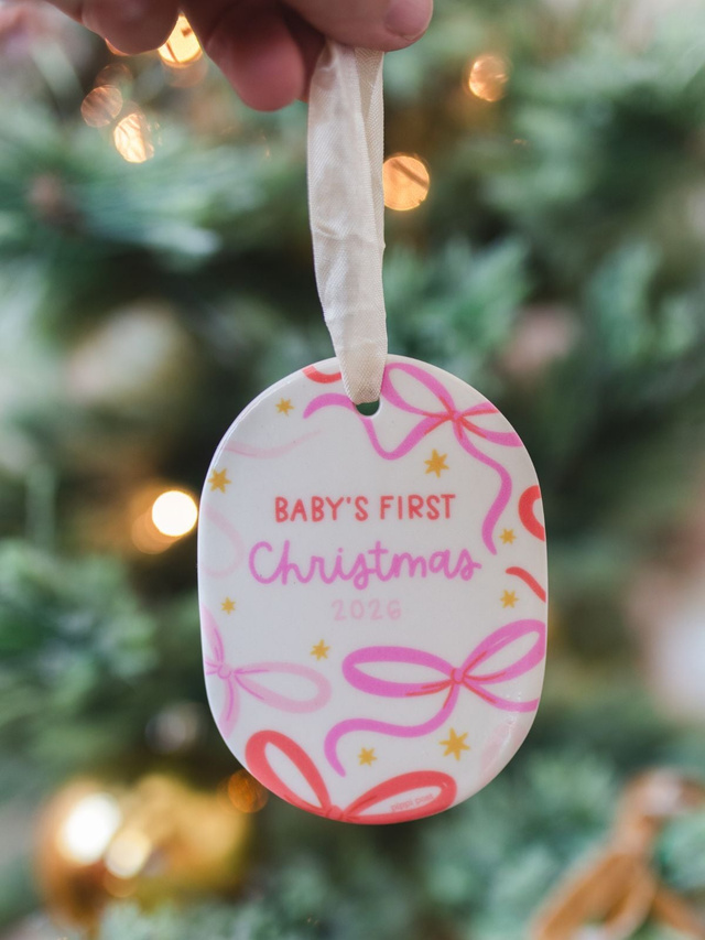 Baby's First Christmas 2026 Ornament - Pink, 2 of 4