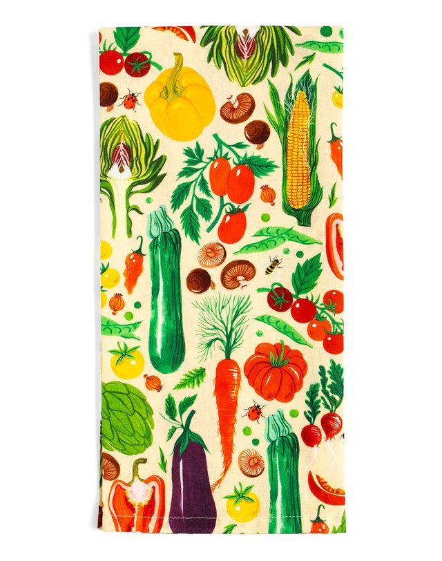 Vegetable Farmers Market Tea Towel, 5 of 8