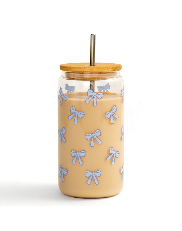 Blue Bows Glass Can, 3 of 3