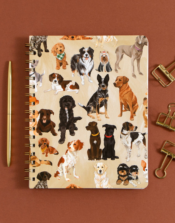 Furry Friends Dogs Spiral Notebook, 1 of 4