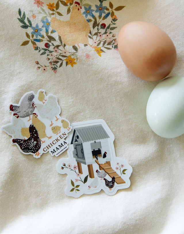 Chicken Mama Decal Sticker, 1 of 3