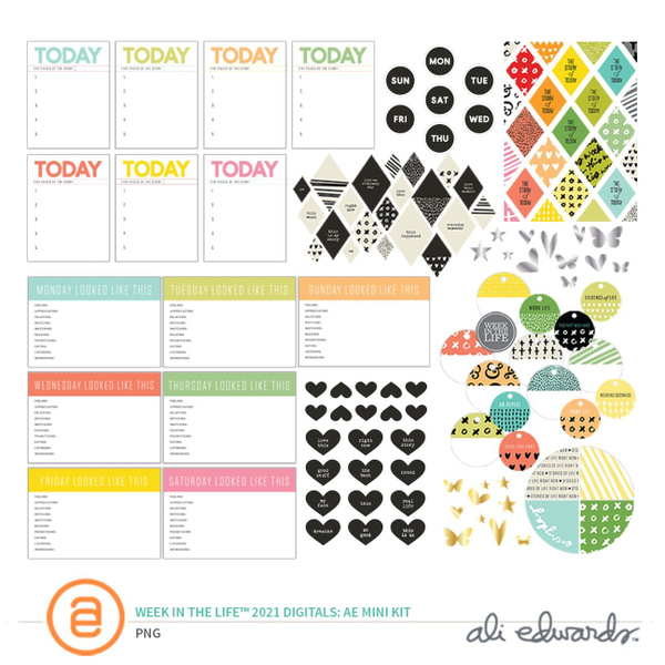 Week In The Life™ 2021 Ali Edwards Digital Mini Kit, 1 of 1