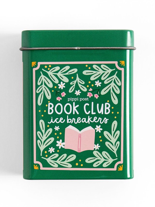 Book Club Ice Breakers Game - Deck of Cards + Storage Tin, 1 of 5
