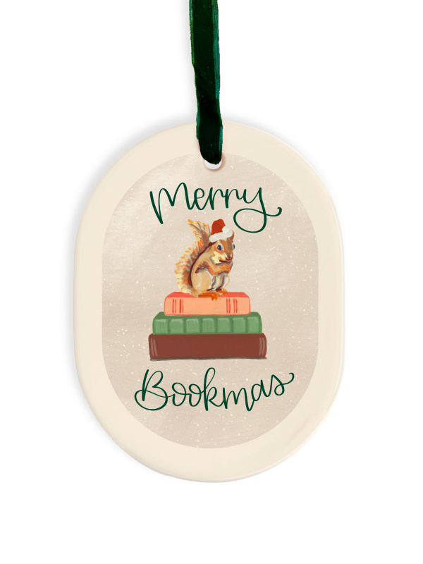 Merry Bookmas Book Stack Christmas Ornament, 1 of 1