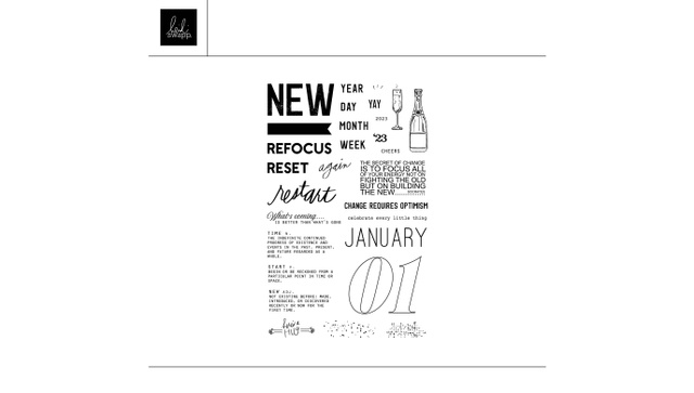 Digital January Agenda Stamp Set, 1 of 1