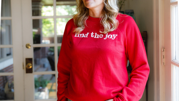 Find The Joy Sweatshirt - Red, 1 of 3