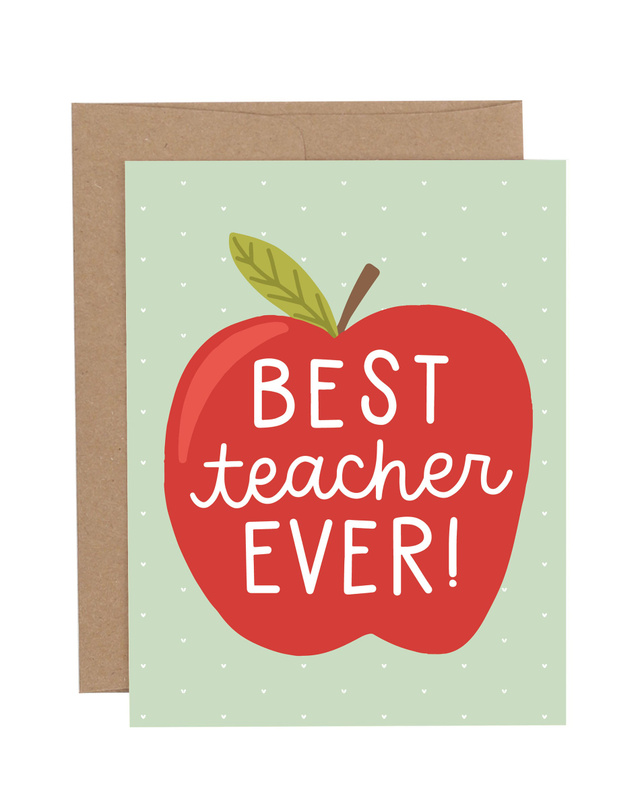 Best Teacher Greeting Card, 1 of 1