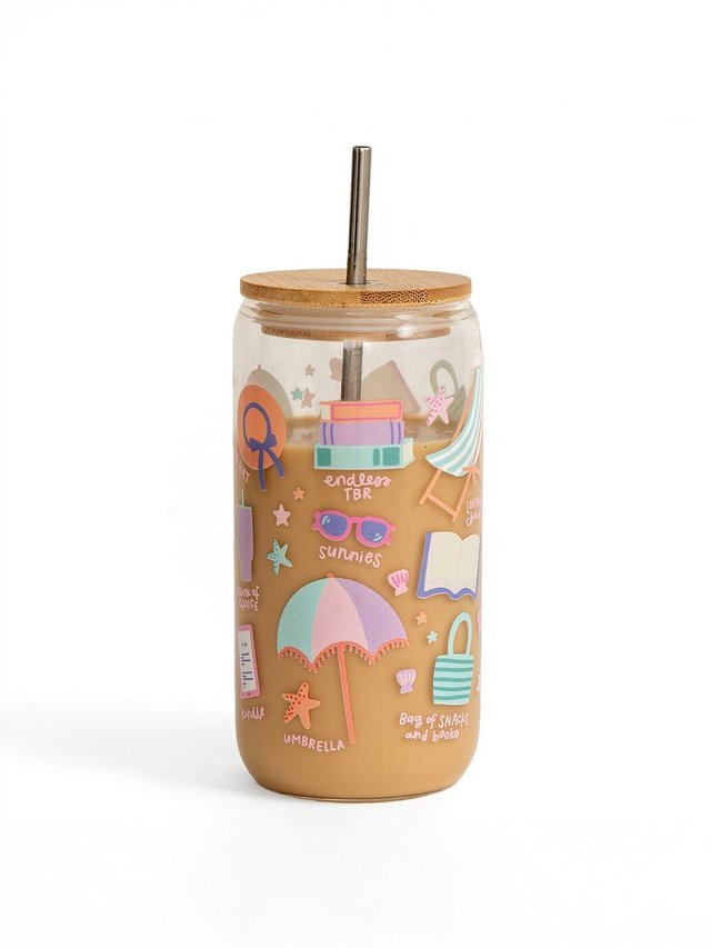Bookish Summer Glass Can, 2 of 2