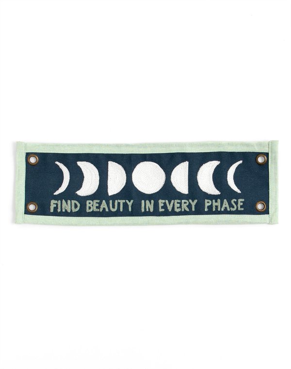 Find Beauty Embroidered Canvas Banner, 2 of 4