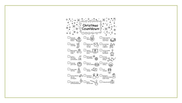 Christmas Countdown Printable Poster, 1 of 4
