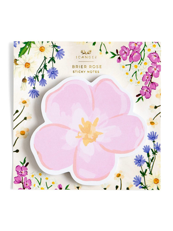 Vintage Blooms Brier Rose Sticky Notes, 1 of 3