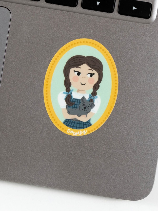Wizard of Oz Dorothy Portrait Decal Sticker, 3 of 3