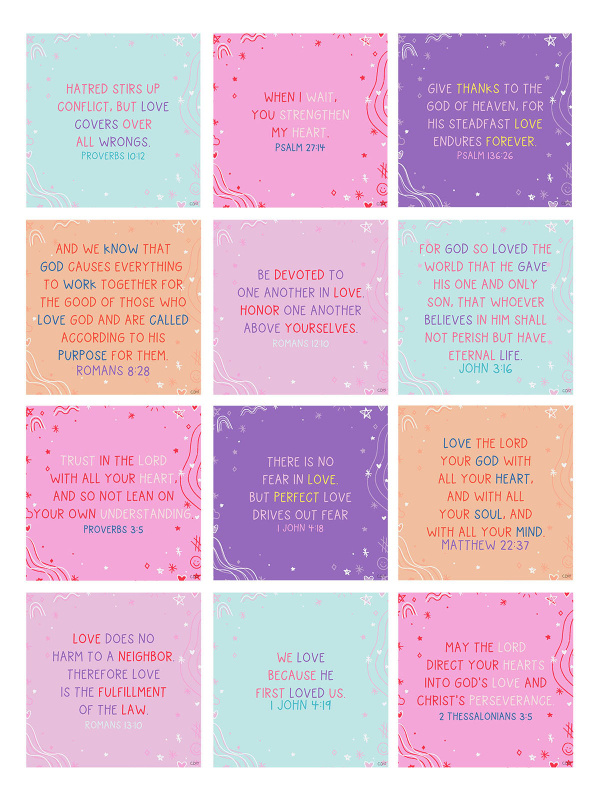 Verses for Love – Bible Verse Card Set with Display Stand, 3 of 6