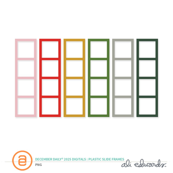 December Daily® 2025 Digital Plastic Slide Frames, 1 of 1