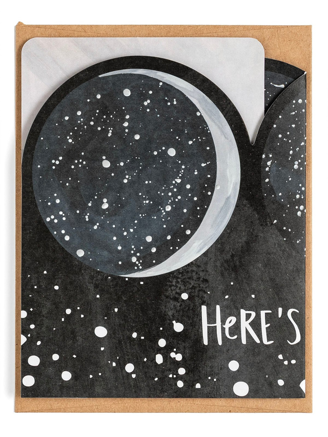 Many Moons Birthday Accordion Greeting Card, 3 of 3