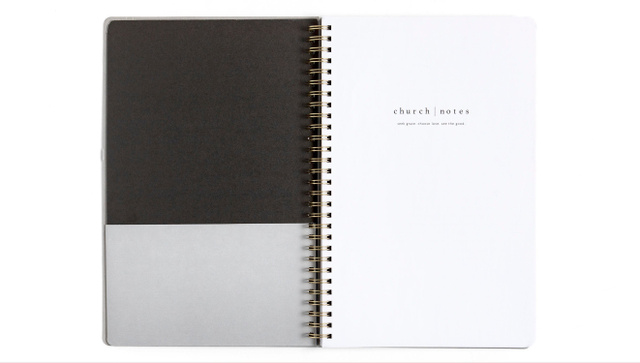 Church Notes Notebook - Black, 2 of 8