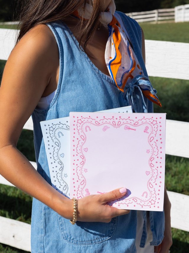 Blue Bandana Western Notepad, 3 of 3
