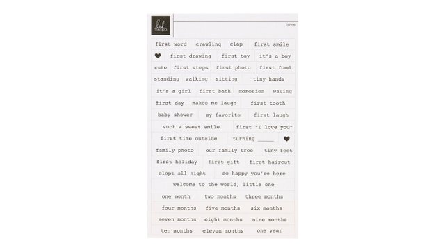 Little Ones 4×6 Wordfetti Sheet, 1 of 2