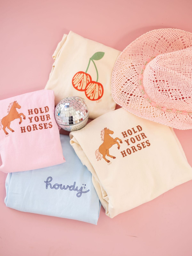 Hold Your Horses Western Sweatshirt - Ivory, 5 of 5