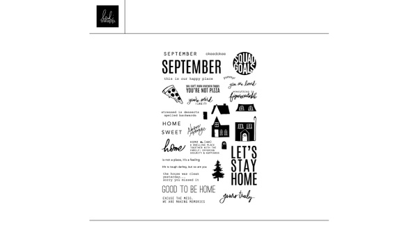 Digital September Captions Stamp Set, 1 of 1
