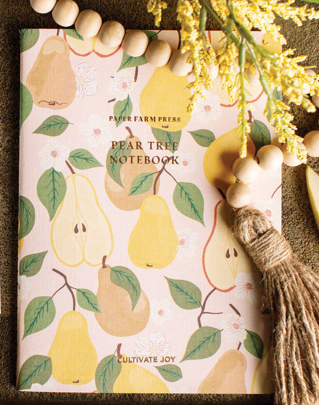 Cultivate Joy Pear Tree Stitched Notebook, 4 of 4