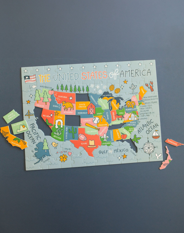 USA - 110 Piece Educational Jigsaw Puzzle, 4 of 8