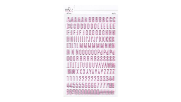 Color Collective 4×6 Mini Puffy Alphabet Stickers - Pinkity , 1 of 1