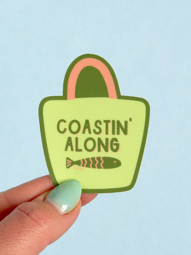 Coastin' Along Decal Sticker, 1 of 2