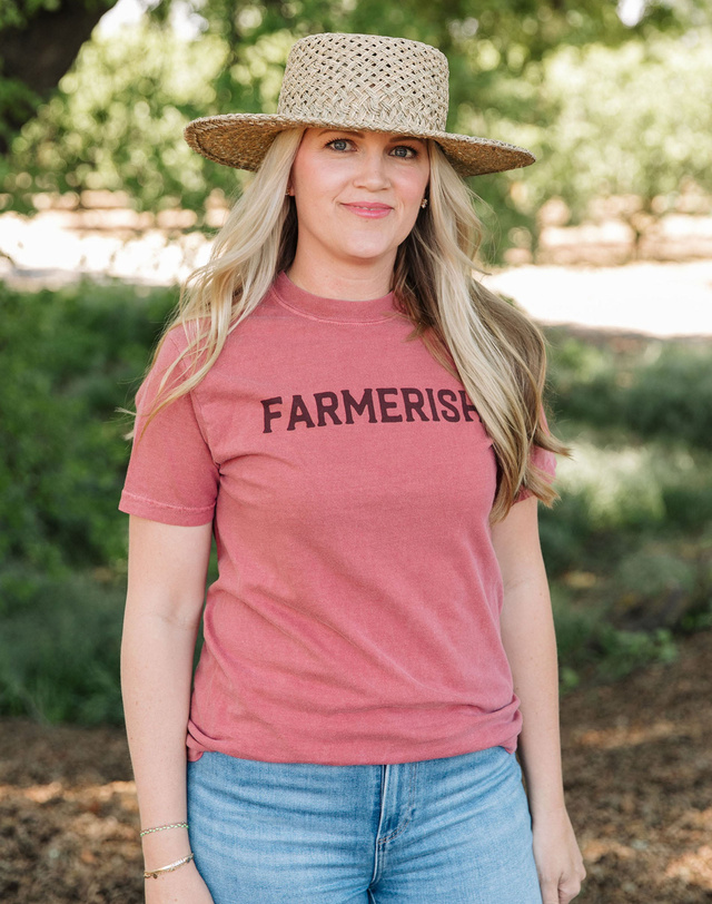 Farmerish Tee - Crimson, 1 of 7