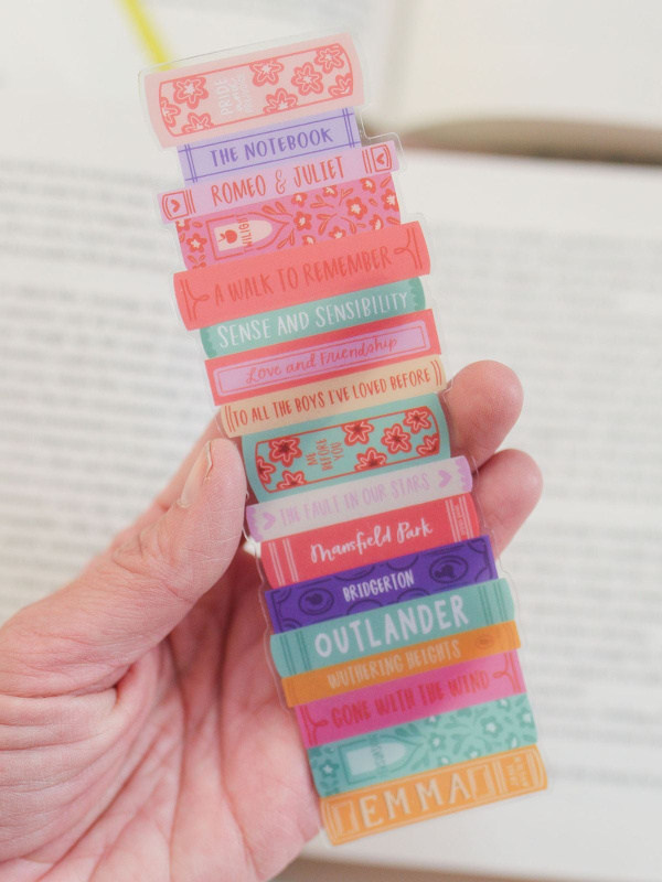 Romance Novels Transparent Bookmark, 2 of 4