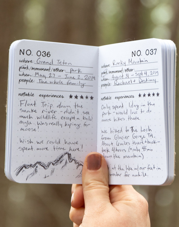 One Hundred National Parks Journal, 2 of 7