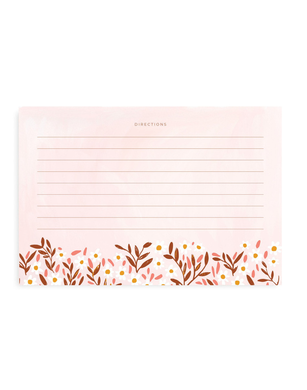Pink Daisy Recipe Cards - Set of 50, 2 of 6