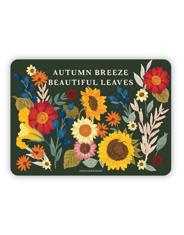 Autumn Breeze Beautiful Leaves Decal Sticker, 4 of 5