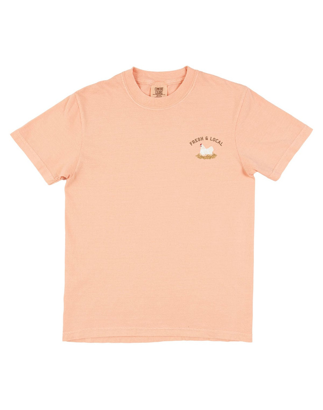Chicken Farmers Market Tee - Peachy, 2 of 7