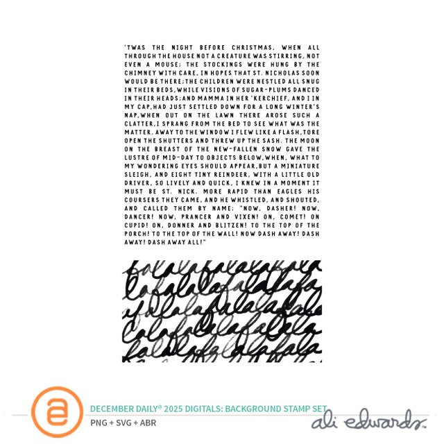 December Daily® 2025 Digital 4×6 Background Stamp Set, 1 of 1
