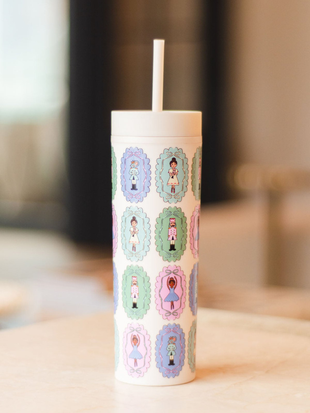 The Nutcracker Christmas 16oz Skinny Acrylic Tumbler - Cream, 2 of 3