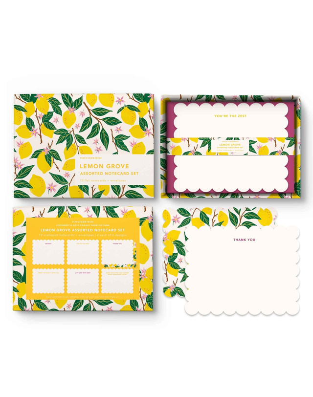Lemon Grove Assorted Notecard Set, 1 of 3