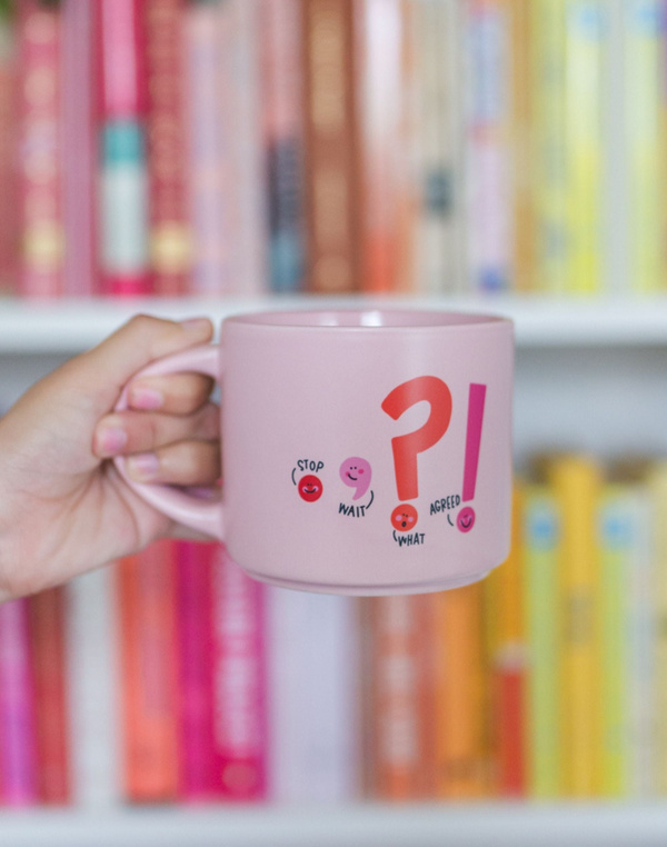 Punctuation Large Ceramic Mug, 1 of 4