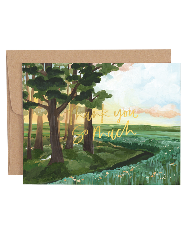 Thank You Path Greeting Card, 1 of 1