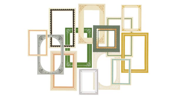 Decorative Cardstock Frames Pack, 1 of 3
