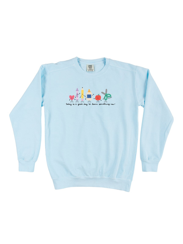 Good Day To Learn Sweatshirt - Chambray, 3 of 3